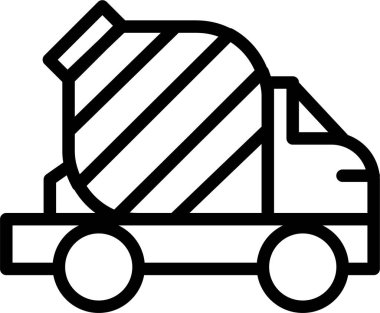 Kamyon. Web simgesi basit illüstrasyon