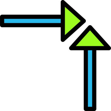 Ok. Web simgesi basit illüstrasyon