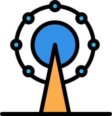 Bir ağaç simgesinin vektör illüstrasyonu