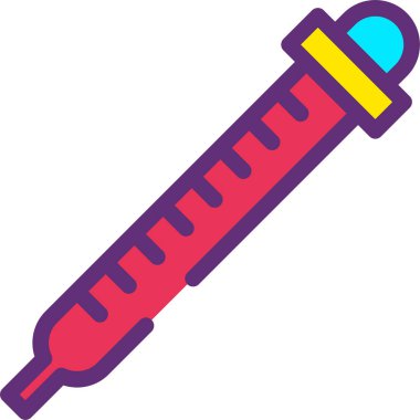 Termometre. Web simgesi basit illüstrasyon