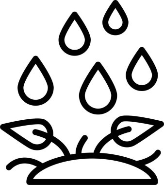 Su damlası. Basit resimleme