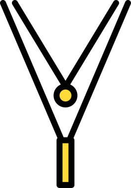 Kolye. Web simgesi basit illüstrasyon