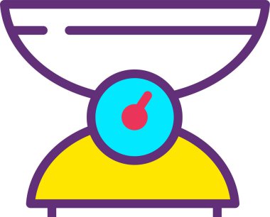 ağırlık web simgesi, basit vektör illüstrasyonu