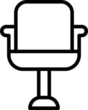 Sandalye. Web simgesi basit illüstrasyon