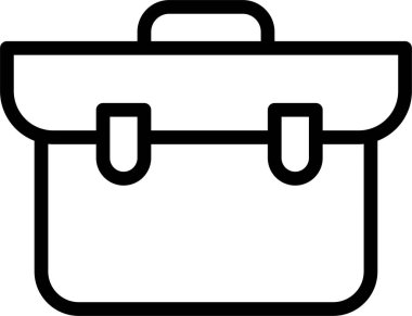 Çanta. Web simgesi basit illüstrasyon