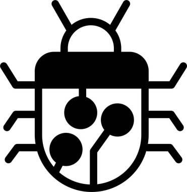 Böcek. Web simgesi basit illüstrasyon