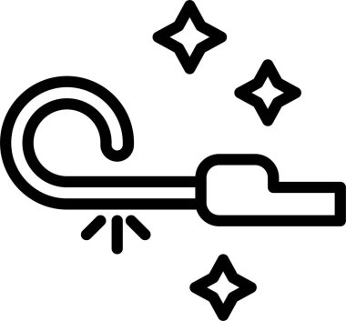 Havai fişekler. Web simgesi basit illüstrasyon