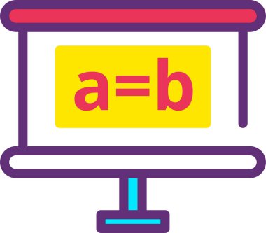 Bilgisayar. Web simgesi basit illüstrasyon