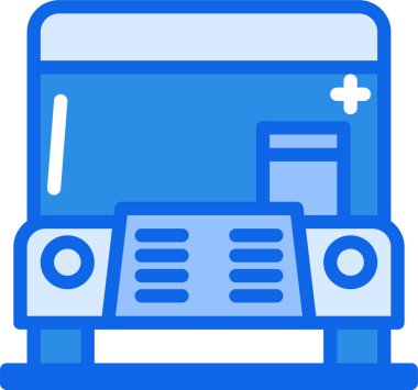 Yazıcı. Web simgesi basit illüstrasyon