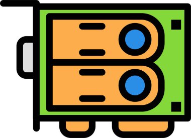 Sunucu. Web simgesi basit illüstrasyon