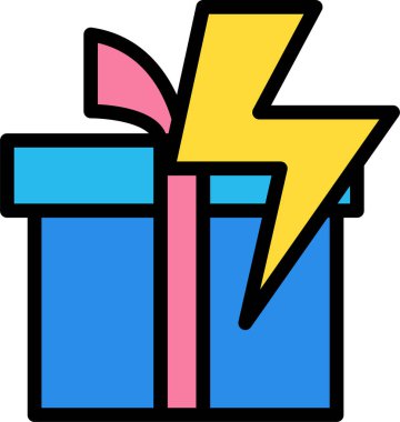 Enerji. Web simgesi basit illüstrasyon