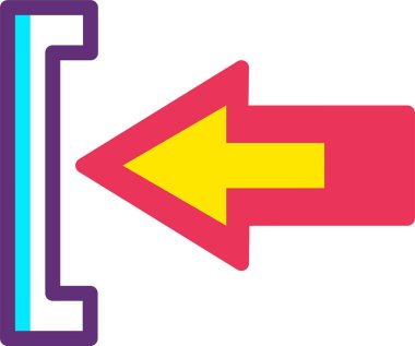 Ok. Web simgesi basit illüstrasyon