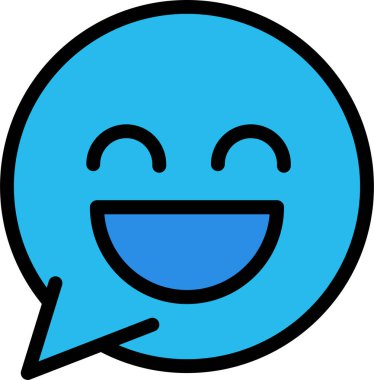 Sohbet web simgesi, basit vektör illüstrasyonu 