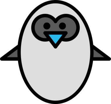 Baykuş. Web simgesi basit tasarım