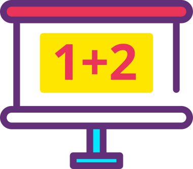 Göster. Web simgesi basit illüstrasyon