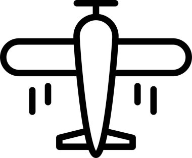 Uçak. Web simgesi basit illüstrasyon