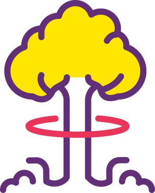 Mantar. Web simgesi basit tasarım 