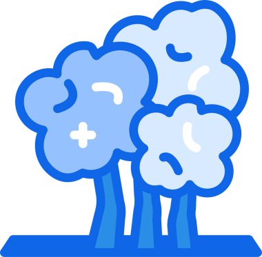 Ağaç. Web simgesi basit illüstrasyon