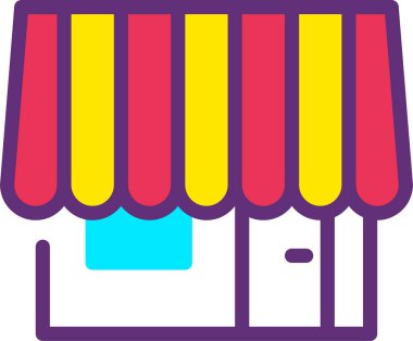 Bina. Web simgesi basit tasarım