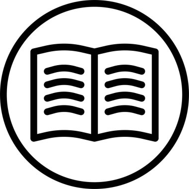 kitap web simgesi, basit illüstrasyon