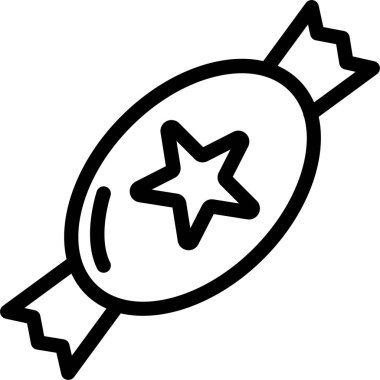 Şeker Web simgesi, basit vektör illüstrasyonu  