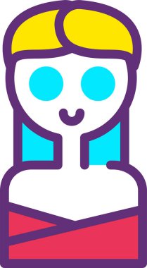 Bebeğim. Web simgesi vektör illüstrasyonu