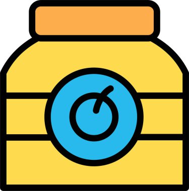 Marmelat. Web simgesi basit illüstrasyon 