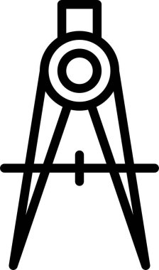 pusula web simgesi, basit vektör illüstrasyonu