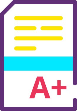 Dosya. Web simgesi basit illüstrasyon