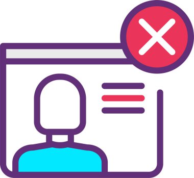 kullanıcı profili simgesi, basit vektör illüstrasyonu 