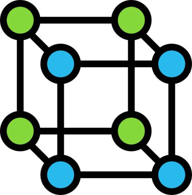 şebeke. Web simgesi basit illüstrasyon