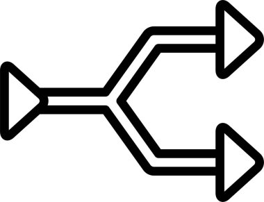 Intersect web simgesi, basit illüstrasyon