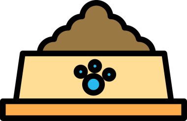 Yemek. Web simgesi basit illüstrasyon