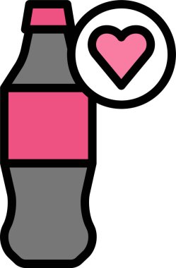 kola web simgesi, basit vektör illüstrasyonu