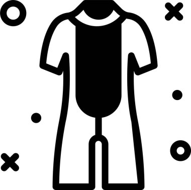 Gömlek. Web simgesi vektör illüstrasyonu