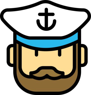 pilot. Web simgesi basit illüstrasyon