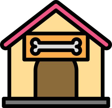 Ev. Web simgesi basit illüstrasyon