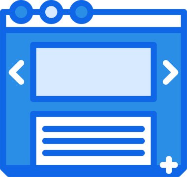 Bilgisayar. Web simgesi basit illüstrasyon