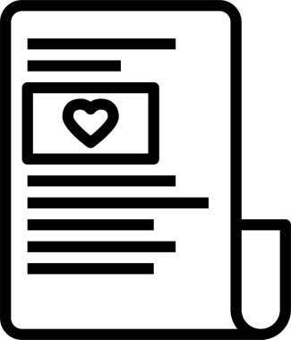 Gazete. Web simgesi basit illüstrasyon