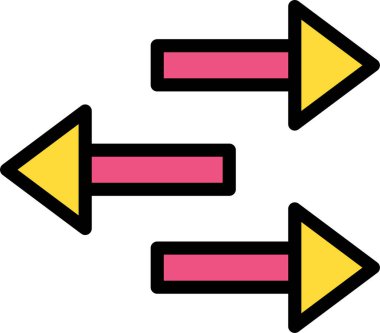 Ok. Web simgesi basit illüstrasyon