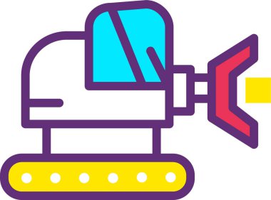 Kazıcı. Web simgesi basit illüstrasyon