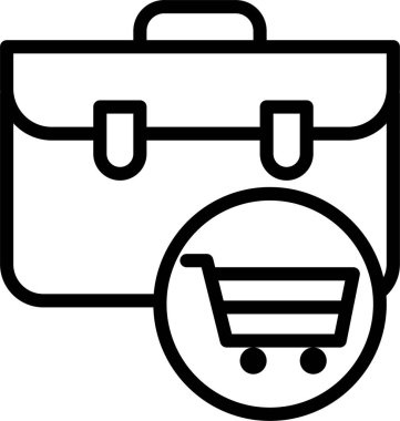 Alışveriş. Web simgesi basit illüstrasyon