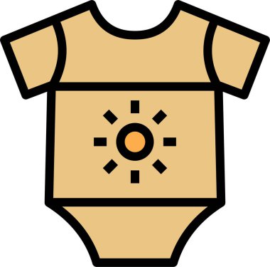 Tişört. Web simgesi basit illüstrasyon