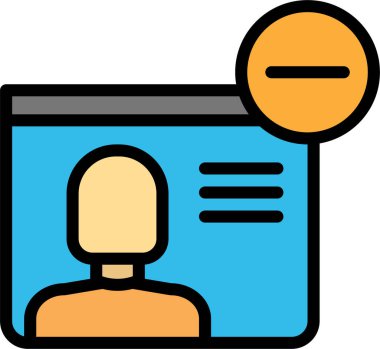 kullanıcı profili simgesi, basit vektör illüstrasyonu 