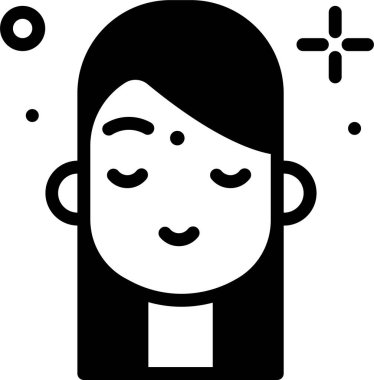 kadın simgesi, vektör illüstrasyonu