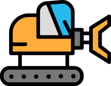 İnşaat. Web simgesi basit illüstrasyon