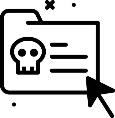 Beyaz arkaplanda izole edilmiş dizin simgesi ve vektör illüstrasyonu 