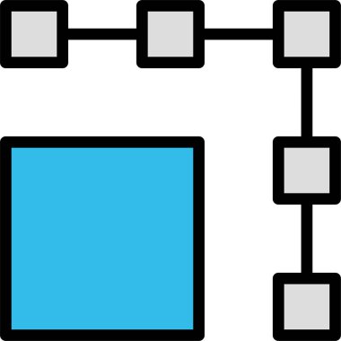 Beyaz arkaplanda izole edilmiş şekil simgesi ve vektör illüstrasyonunu düzenle