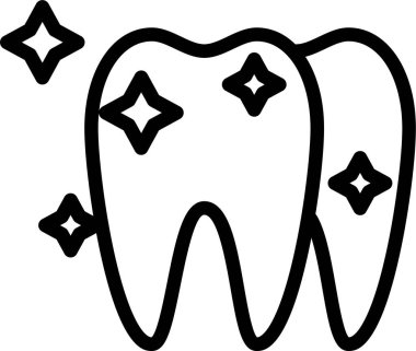 Diş. Web simgesi basit illüstrasyon