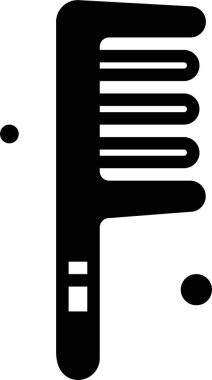 tarak web simgesi, basit vektör illüstrasyonu 